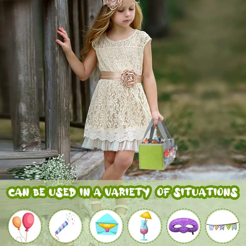 Carrying Case for Tonies Starter Set & Storage Bag for Tonies Figurine, Home Outdoor Hand Bag for Tonies Audio Player and Dolls Musical Toy Folding Bag for Kids Toniebox Accessories (Gray Green)