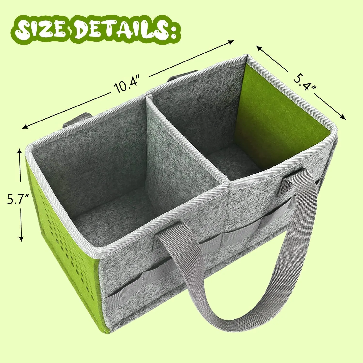 Carrying Case for Tonies Starter Set & Storage Bag for Tonies Figurine, Home Outdoor Hand Bag for Tonies Audio Player and Dolls Musical Toy Folding Bag for Kids Toniebox Accessories (Gray Green)