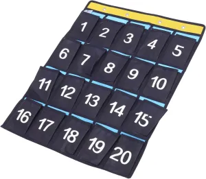 Cell Phone Pockets Holder Classroom Pocket Bag Numbered Organizer for School Supplies Classroom Must Have