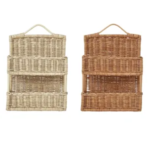 Cestino Da Parete Materiale Rattan Decorazione Parete Porta Oggetti Decorazione Casa