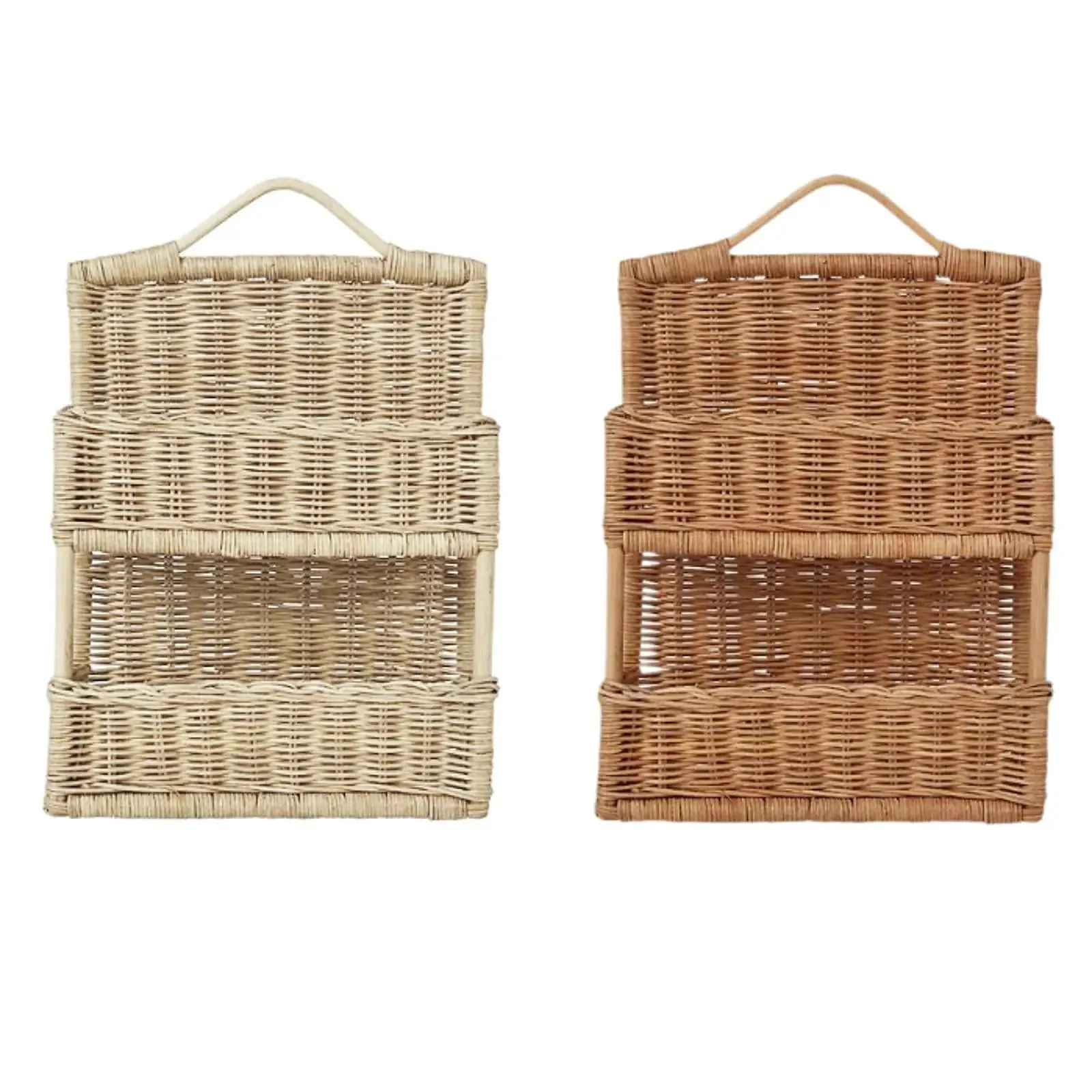 Cestino Da Parete Materiale Rattan Decorazione Parete Porta Oggetti Decorazione Casa