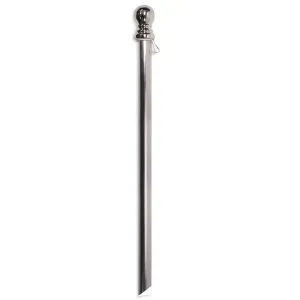Chrome Finish House Flag Pole with Anti-Wrap Tube