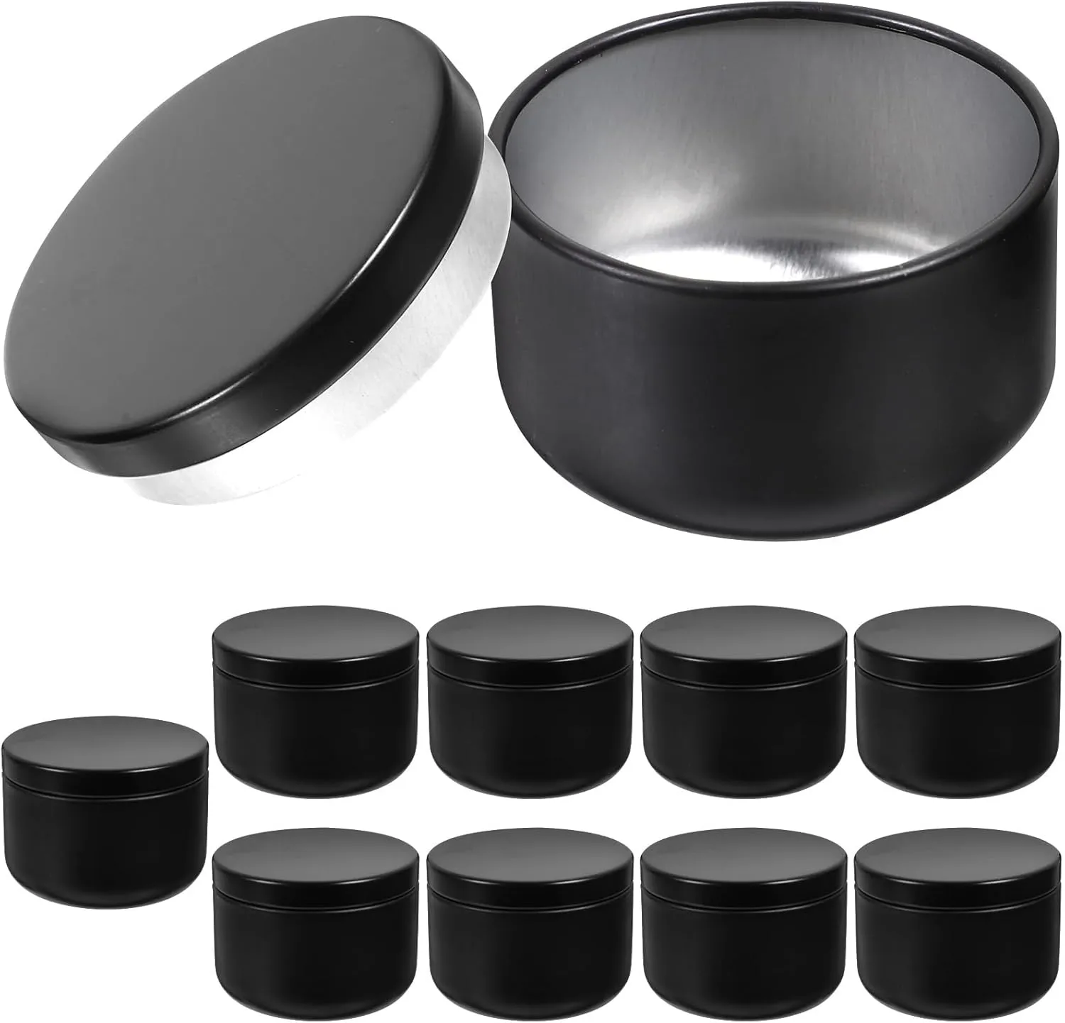 Ciieeo 20 Pcs Tinplate Tea Kitchen Storage Coffee Bean Storage Loose Tea Canister Tinplate Canister Loose Leaf Tea Canisters Refillable Toiletry Bottles Coffee Tin Canisters Tea Tin