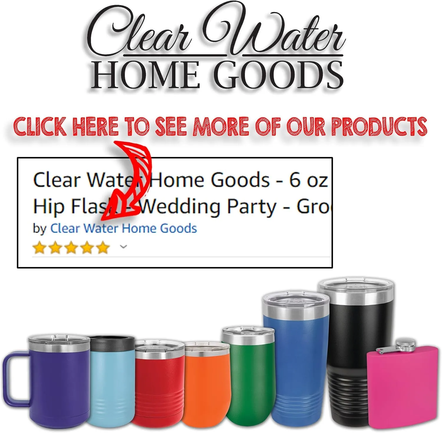 Clear Water Home Goods - 6 oz Powder Coated Stainless Steel Hip Flask - Wedding Party - Groomsman - Bridesmaid (Matte Navy, 10)