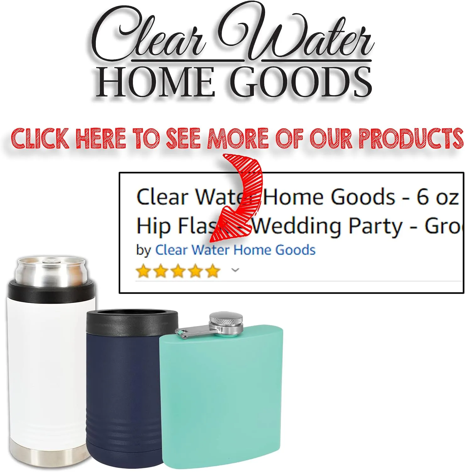 Clear Water Home Goods - 8 oz Rose Gold Holographic Glitter Sparkle Stainless Steel Hip Flask w/Funnel - Wedding Party - Groomsman - Bridesmaid