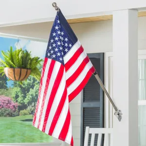 Clearance offer Luxurious touch House Metal Extendable Flag Pole, Silver