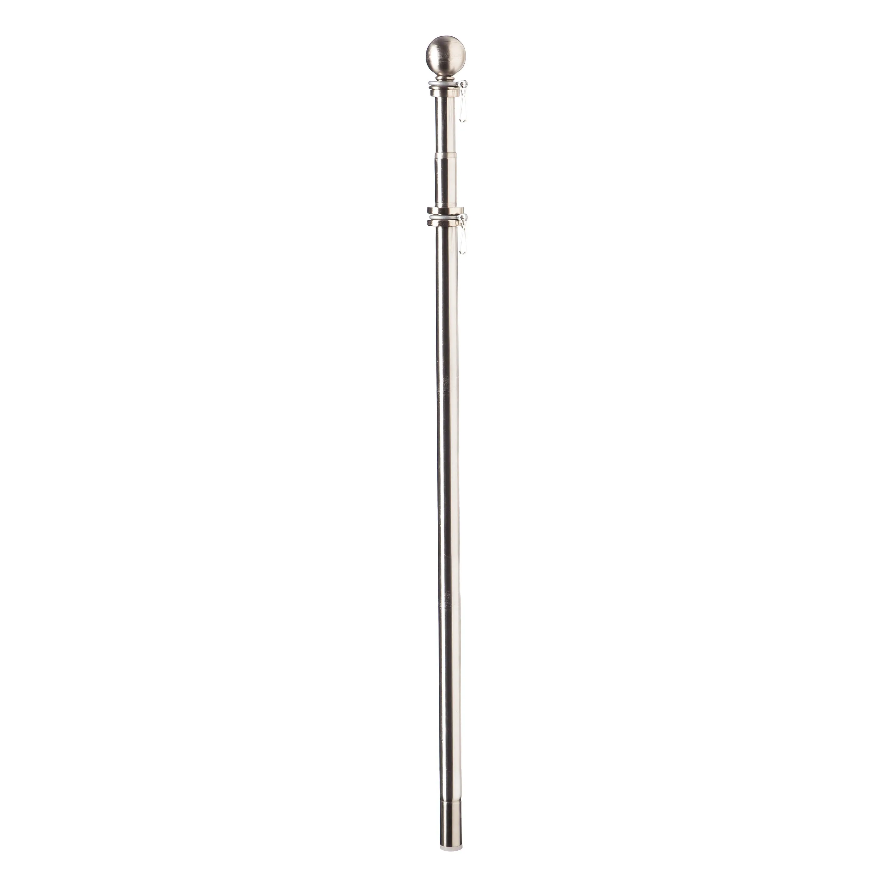 Clearance offer Luxurious touch House Metal Extendable Flag Pole, Silver