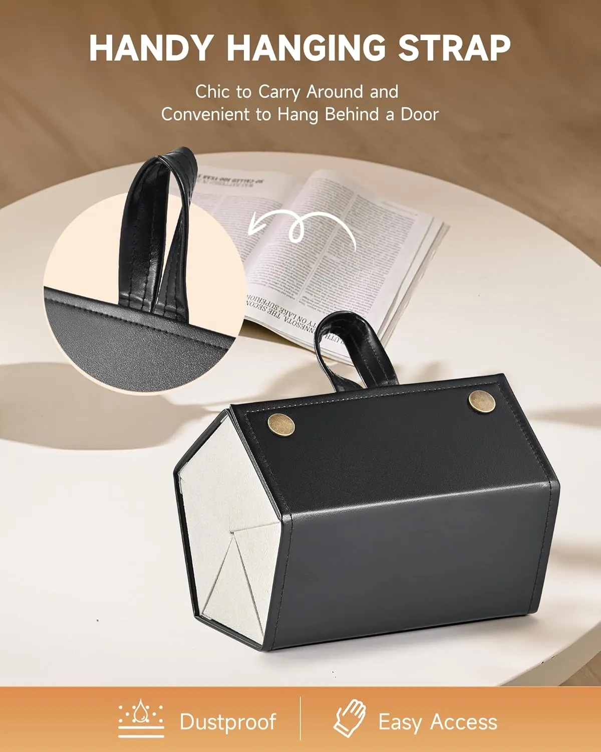 CO-Z Travel Sunglasses Organizer, Foldable Travel Sunglass Case with 5 Slots for Multiple Pairs, Portable Eyeglasses Holder