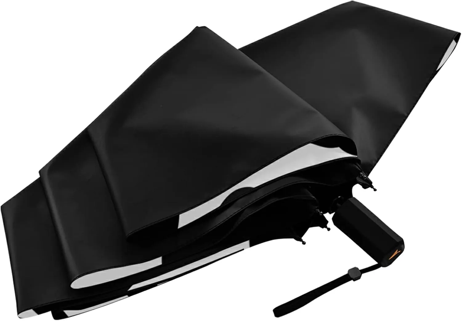 Compact Lightweight Folding Umbrella, Inner Print Sun Parasol with UV Protection, Strong Portable Travel Rain Umbrella