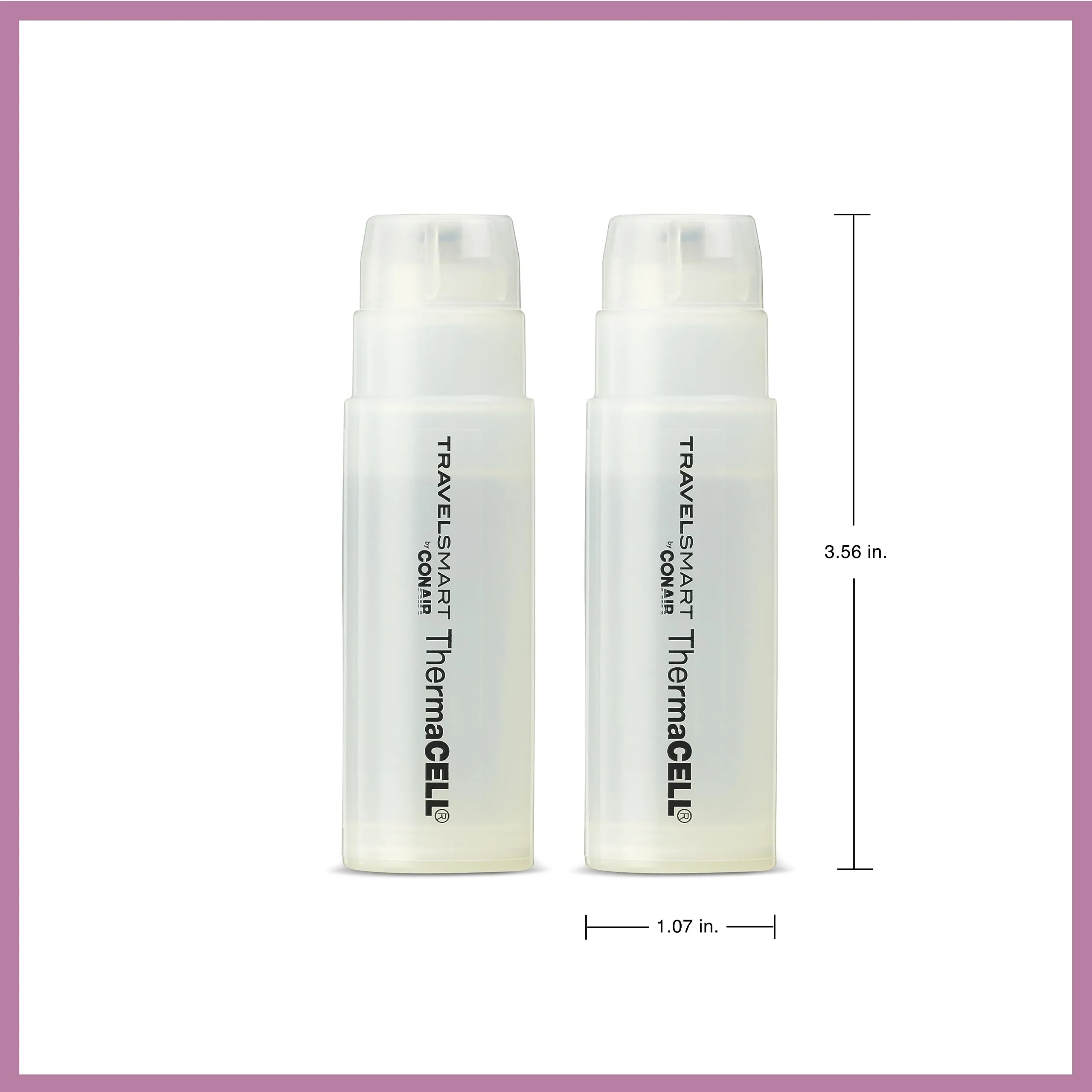 Conair Thermacell Refills 3/4"Curling Iron 2-Pack Replacements Cartridges by Travel Smart
