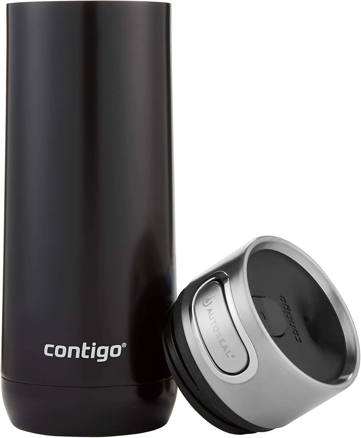 Contigo Luxe Autoseal Travel Mug, Stainless Steel Thermal Mug, Vacuum Flask, Leakproof Tumbler, dishwasher safe, Coffee Mug with BPA Free Easy-Clean Lid, Licorice