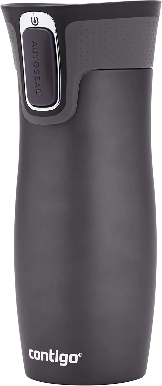 Contigo West Loop Autoseal Travel Mug, Stainless Steel Thermal Mug, Vacuum Flask, Leakproof Tumbler, Coffee Mug with BPA-Free Easy-Clean Lid