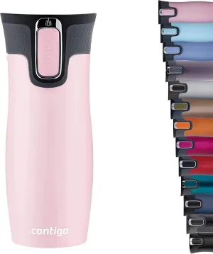 Contigo West Loop Autoseal Travel Mug, Stainless Steel Thermal Mug, Vacuum Flask, Leakproof Tumbler, Coffee Mug with BPA-Free Easy-Clean Lid
