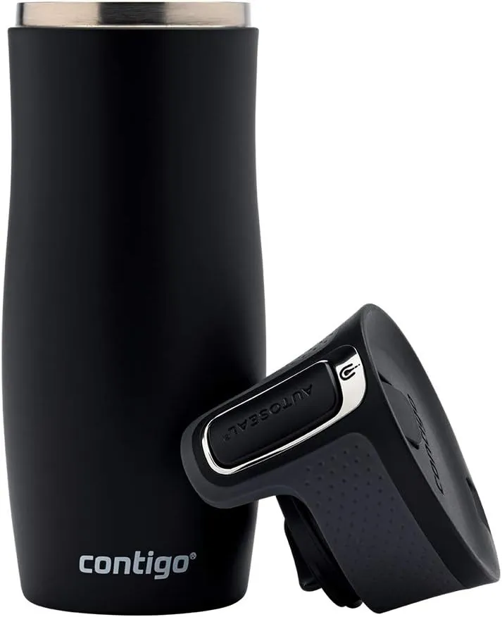 Contigo West Loop Autoseal Travel Mug, Stainless Steel Thermal Mug, Vacuum Flask, Leakproof Tumbler, Coffee Mug with BPA-Free Easy-Clean Lid