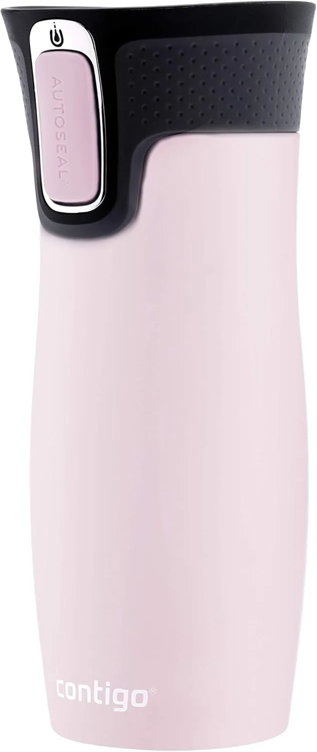 Contigo West Loop Autoseal Travel Mug, Stainless Steel Thermal Mug, Vacuum Flask, Leakproof Tumbler, Coffee Mug with BPA-Free Easy-Clean Lid