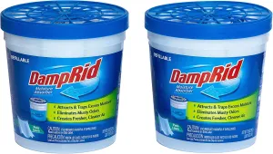 DampRid Pure Linen Refillable Moisture Absorber - 10.5oz cups - 2 pack – Traps Moisture for Fresher, Cleaner Air