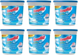 DampRid Refillable Moisture Absorber, Fragrance Free, 10.5 Ounce (Pack of 6)