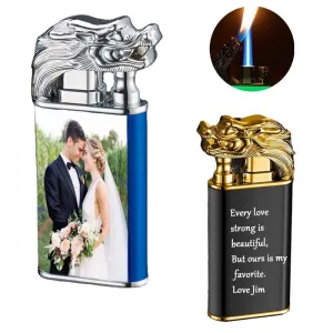 Double fire  Lighter Inflatable Windproof