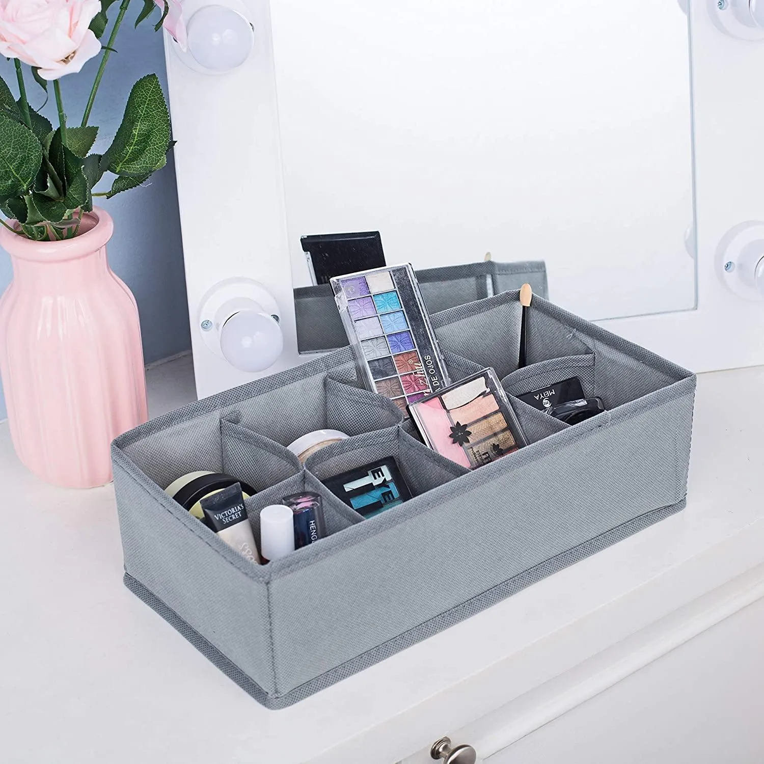 Double R Bags Dresser Drawer Underwear Organizer Grey Pack Of 4