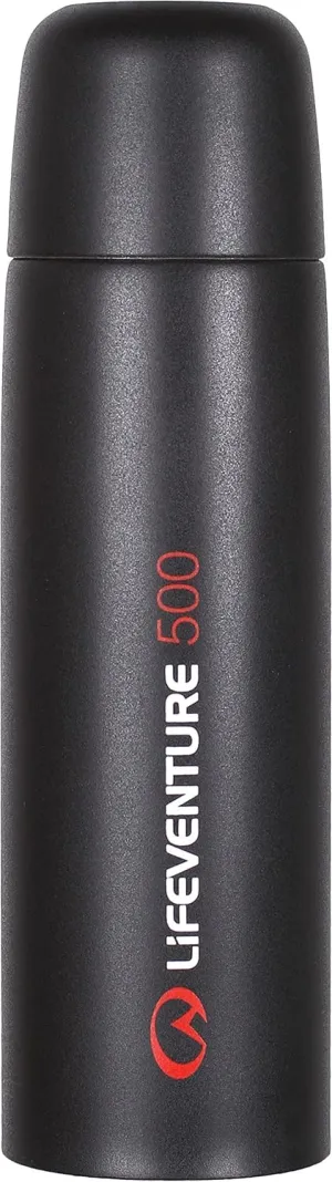 Double Walled Thermally Induced Vacuum Flask - Hot For Up To 8 Hours, Cold For 24 Hours - 500ml, Dark Grey