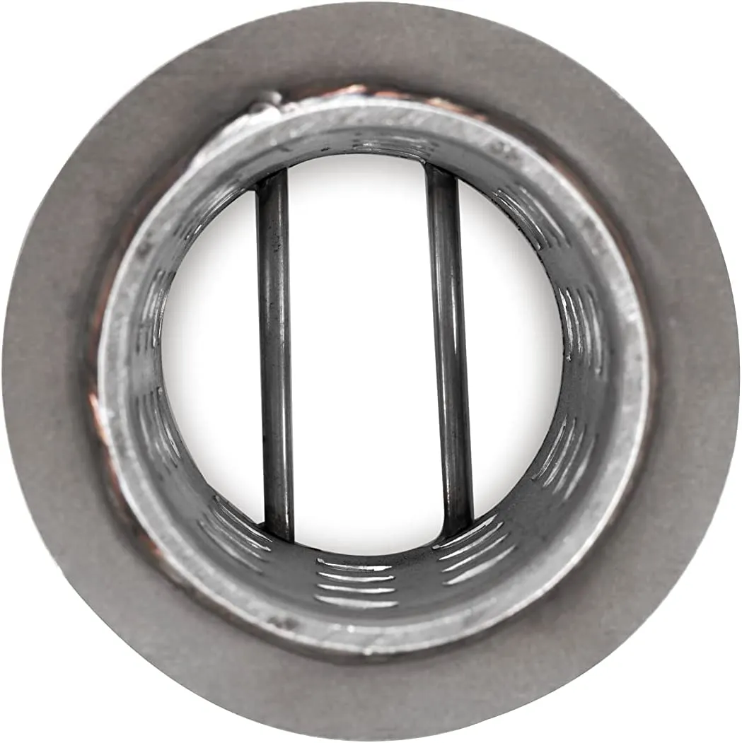 DZQ Perforated Casting Flask Vacuum Casting, 304 Stainless Steel Flanged with Rubber Sprue Base, Various Sizes for Metal Casting (2.5" x 6")