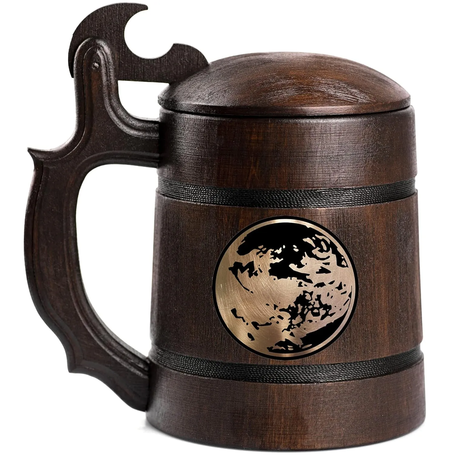 EarthBound Wooden Beer Mug, Personalized Super Smash Bros Beer Stein, Wooden Tankard