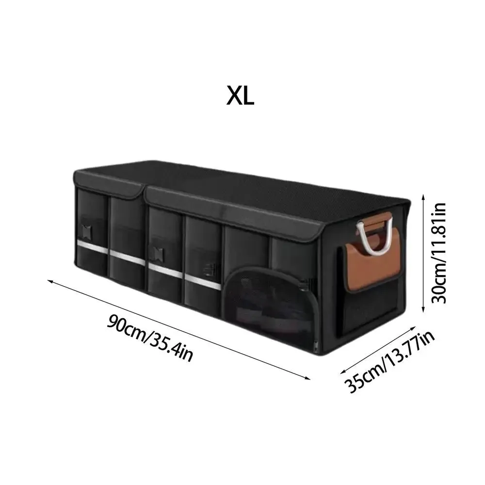 Eco-Friendly Foldable Car Trunk Organizer - Large Capacity with Waterproof Storage Bag
