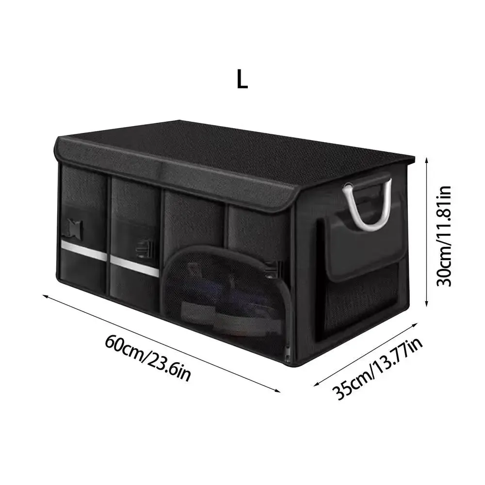 Eco-Friendly Foldable Car Trunk Organizer - Large Capacity with Waterproof Storage Bag