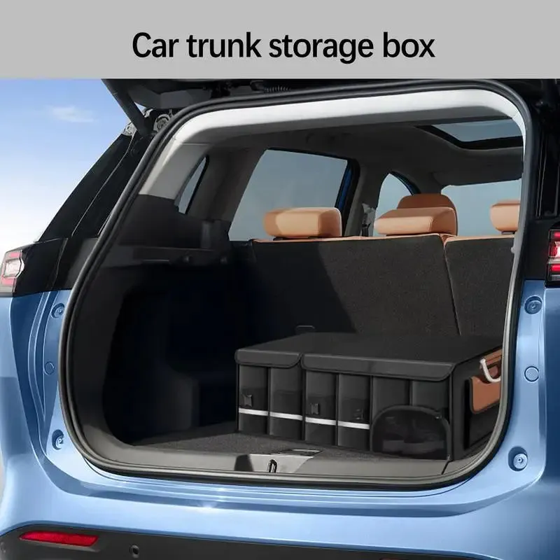 Eco-Friendly Foldable Car Trunk Organizer - Large Capacity with Waterproof Storage Bag