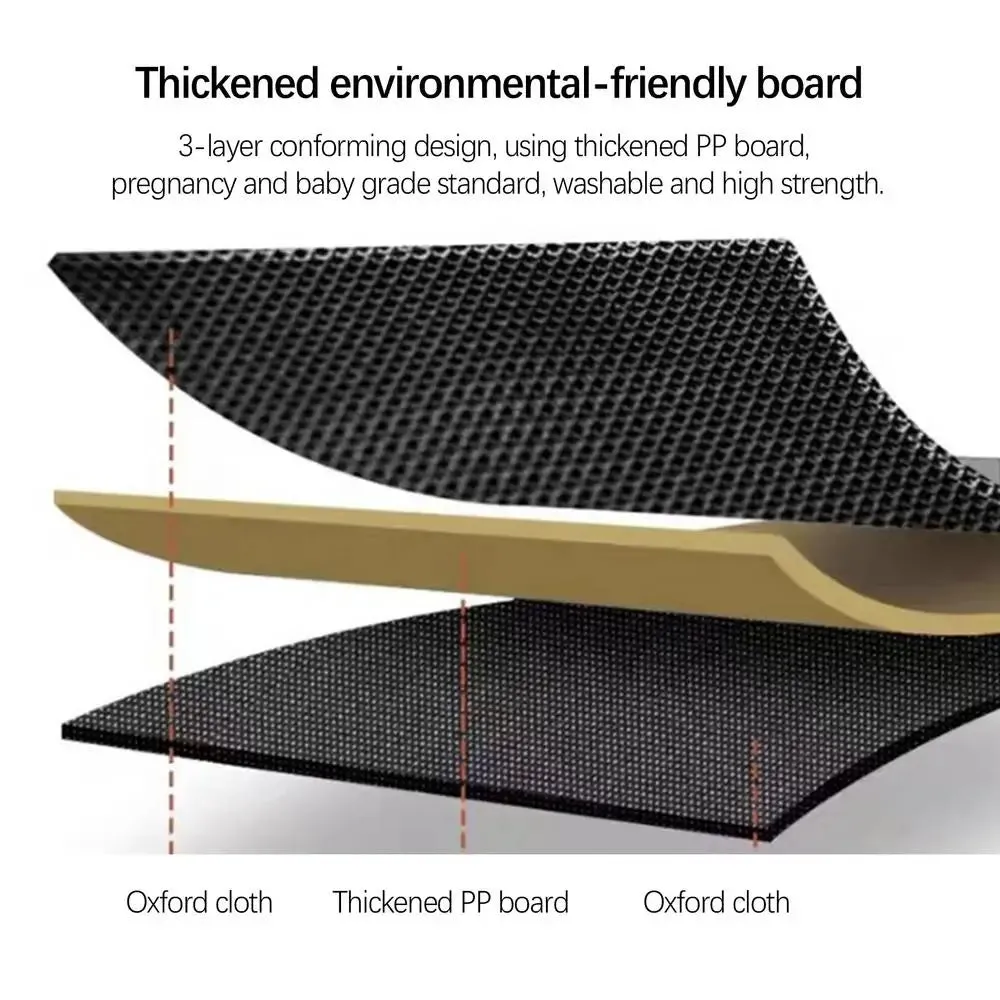 Eco-Friendly Foldable Car Trunk Organizer - Large Capacity with Waterproof Storage Bag