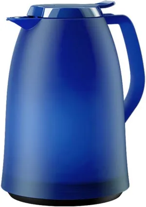 Emsa 514506 Mambo Quick-Tip Vacuum jug, 1.0 litres, Blue, Stainless_Steel 1