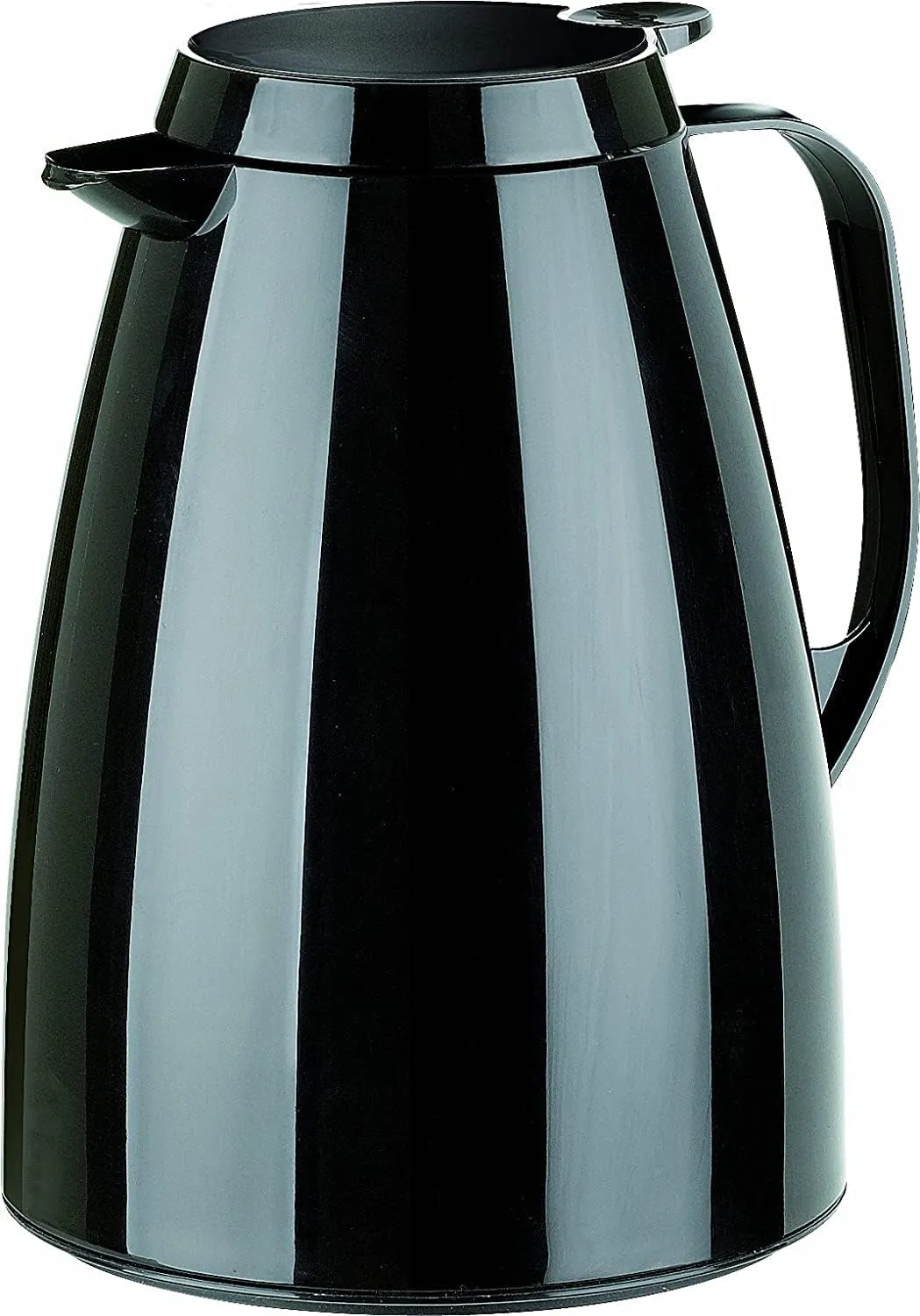 Emsa Basic Quick-Tip vacuum flask, 1.0 litres, black