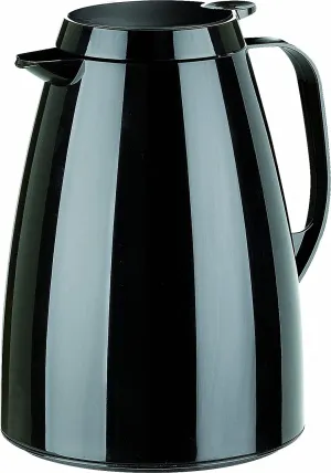 Emsa Basic Quick-Tip vacuum flask, 1.0 litres, black