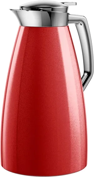 Emsa F4140300 Plaza, ABS Plastic Thermos Flask 1 L Red
