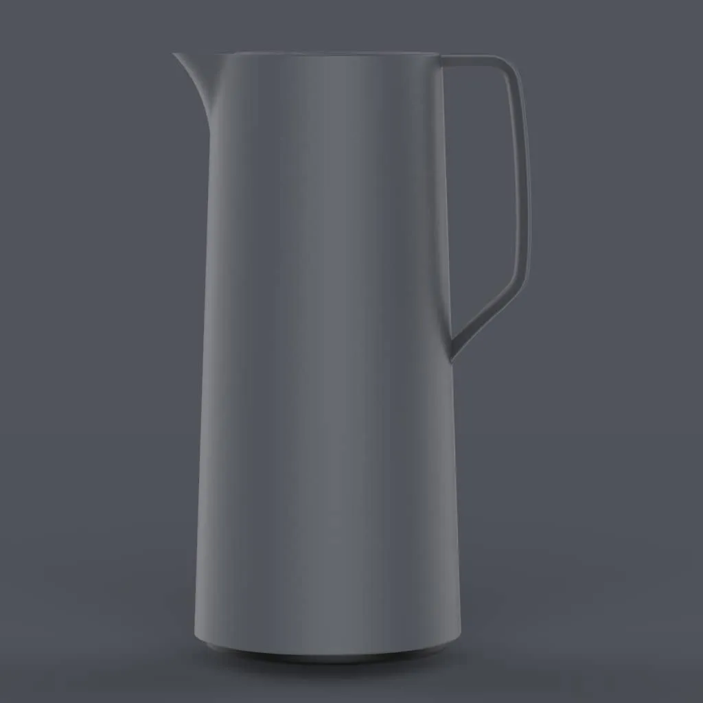 Emsa N41701 Motiva Vacuum Jug 1 Litre Quick Press Closure 12 Hours Hot 24 Hours Cold Glass Flask Made in Germany Nordic Design Anthracite