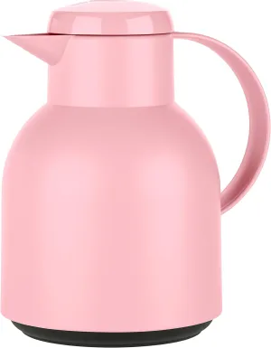 Emsa Samba , Plastic Thermos Flask 1 Liter, Powder Pink