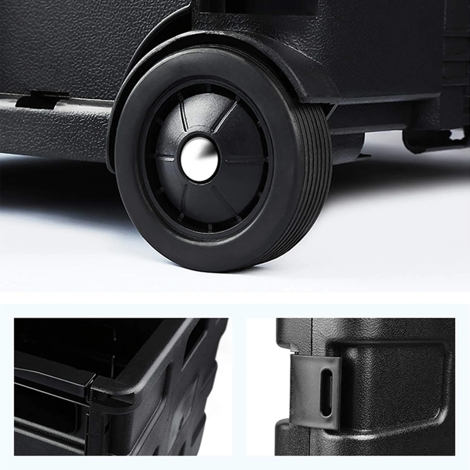 Ergocar Car Trunk Organizer Foldable Car Boot Tidy Storage Box Trolley Case Car Boot Storage Organiser for Car/SUV/Truck (Black)