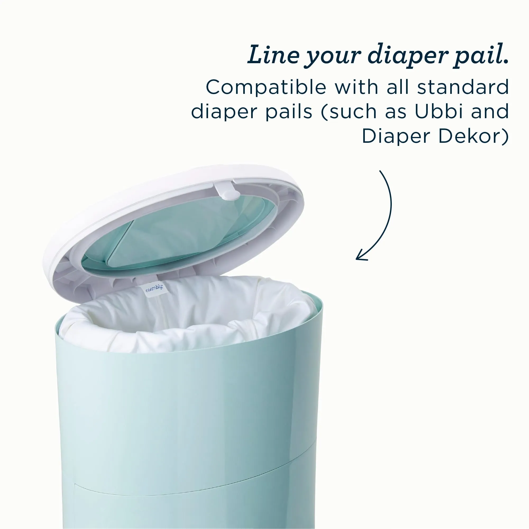 Esembly Bundle: Pail Deodorant, Cloth Diaper Laundry Detergent (3lbs Canister), and Pail Pouch (Sea Salt)
