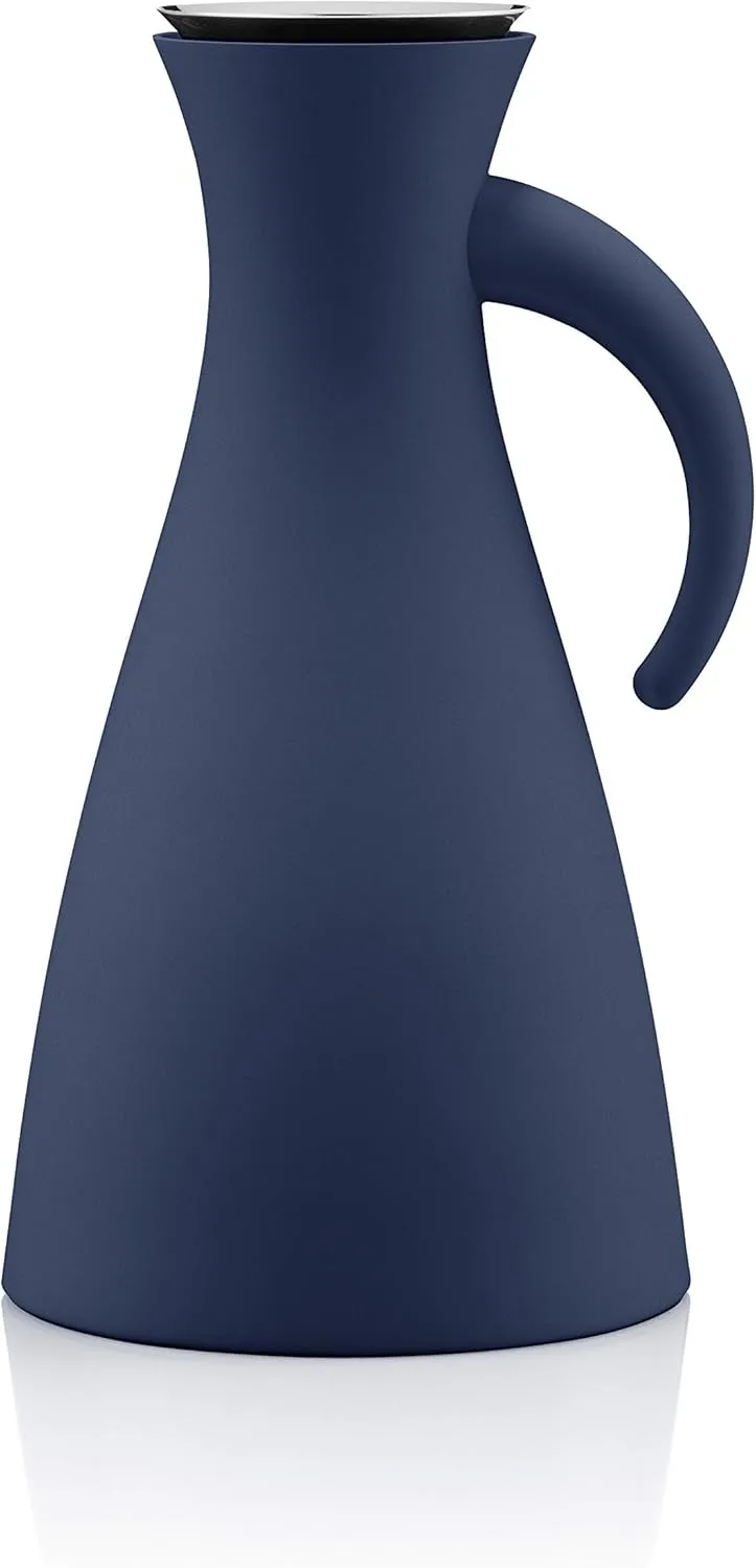 Eva Solo 1 Litre Stainless Steel Vacuum Flask, Navy Blue, 15.5 x 15.5 x 29 cm
