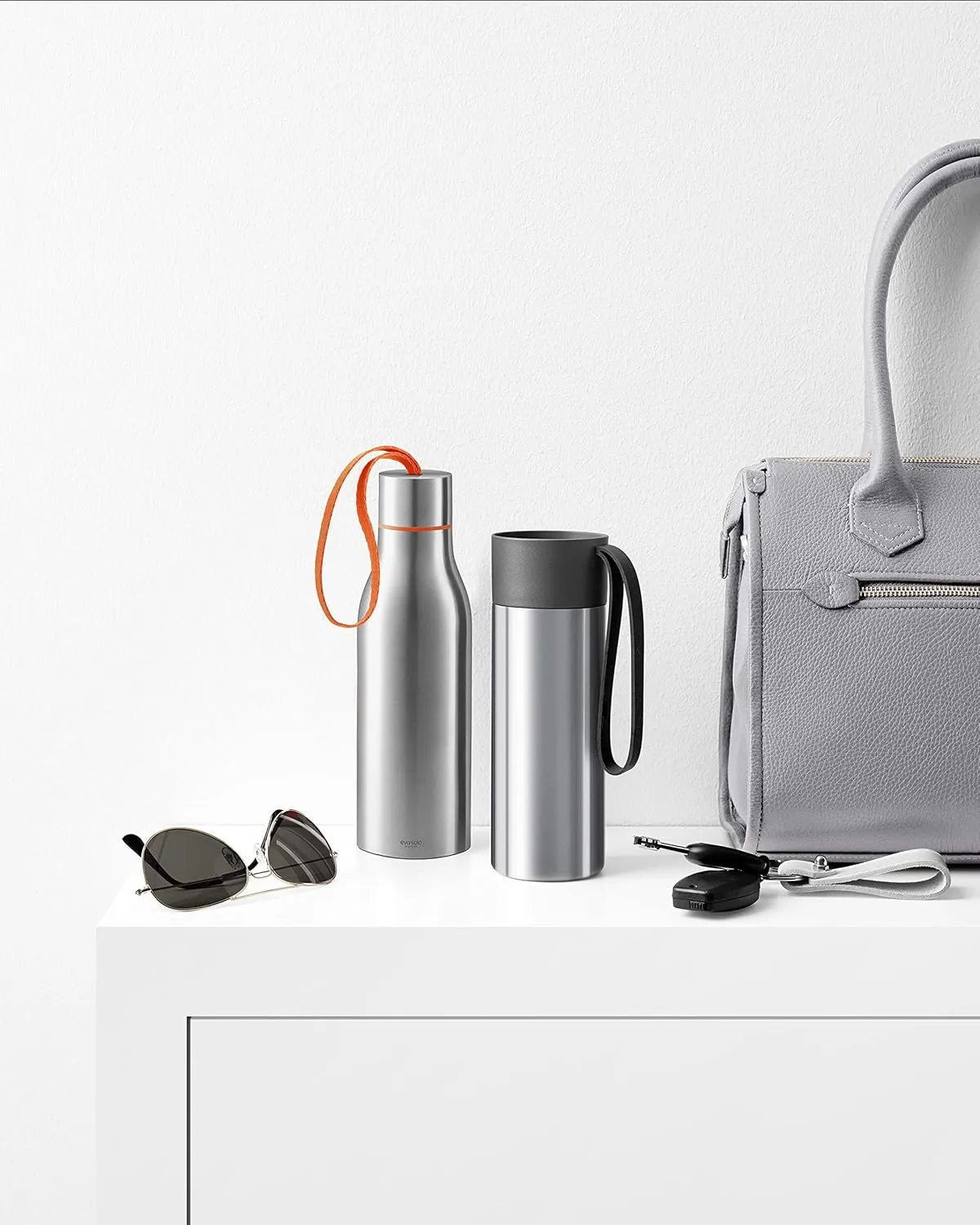 Eva Solo 567461 Flask (Grey, Stainless Steel, Plastic, Silicone, Stainless Steel)