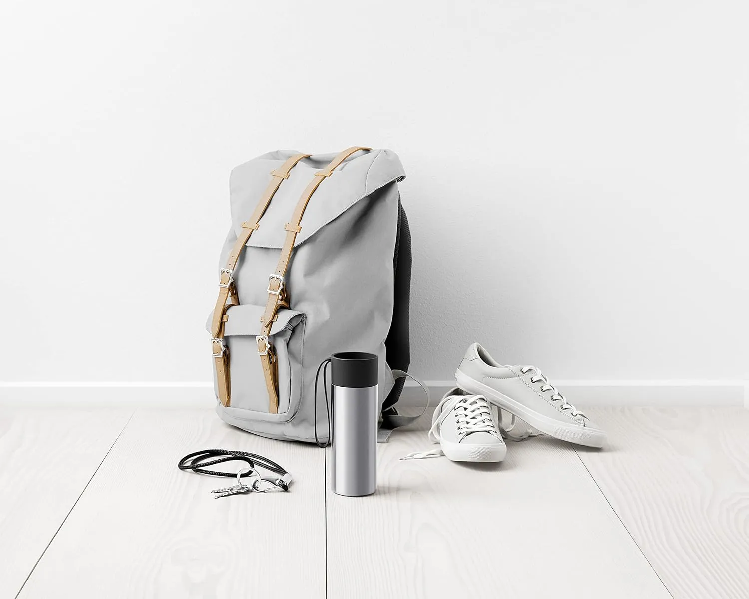 Eva Solo 567461 Flask (Grey, Stainless Steel, Plastic, Silicone, Stainless Steel)