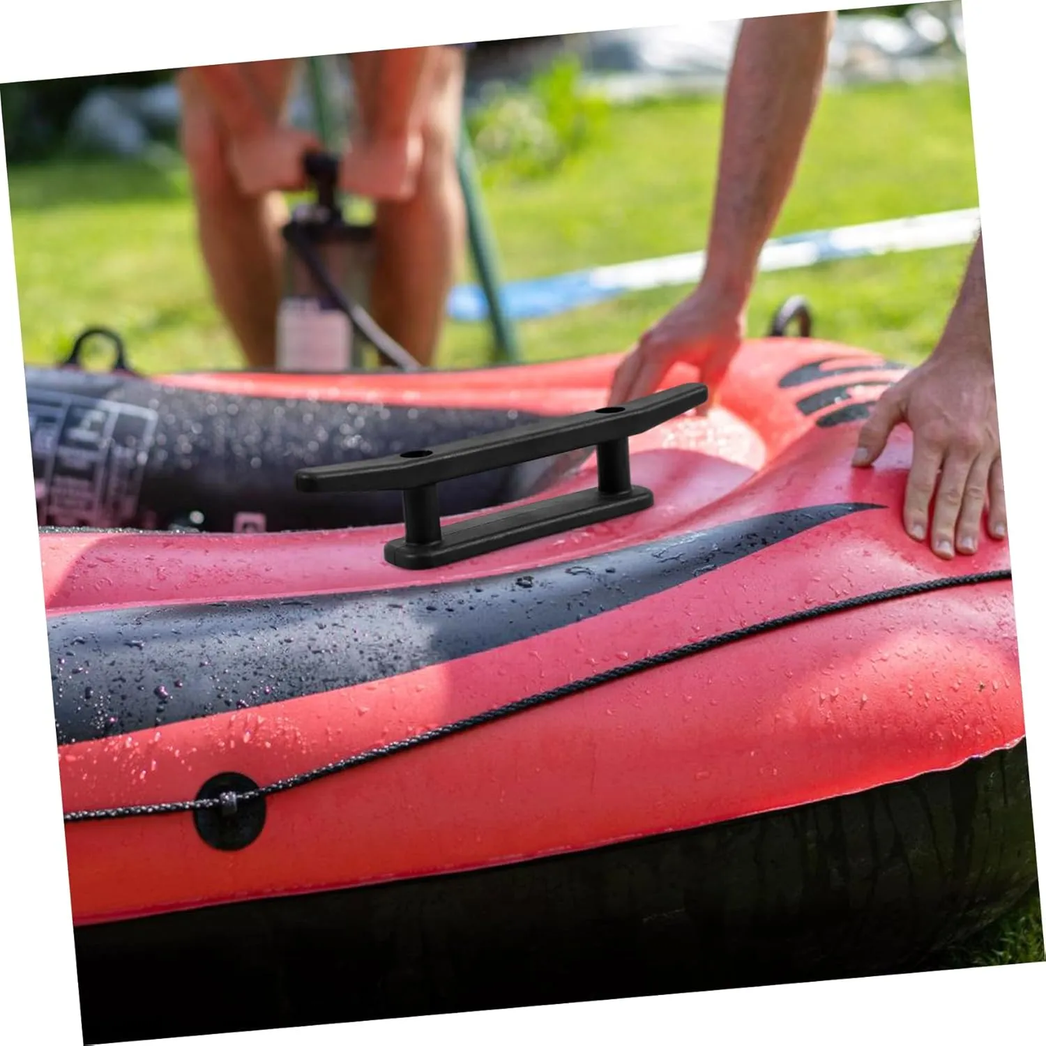 FAVOMOTO Boat Cleat Rope Holder Durable Weatherproof Cleat for Kayaks Yachts Boats Securely Locks Ropes Wear