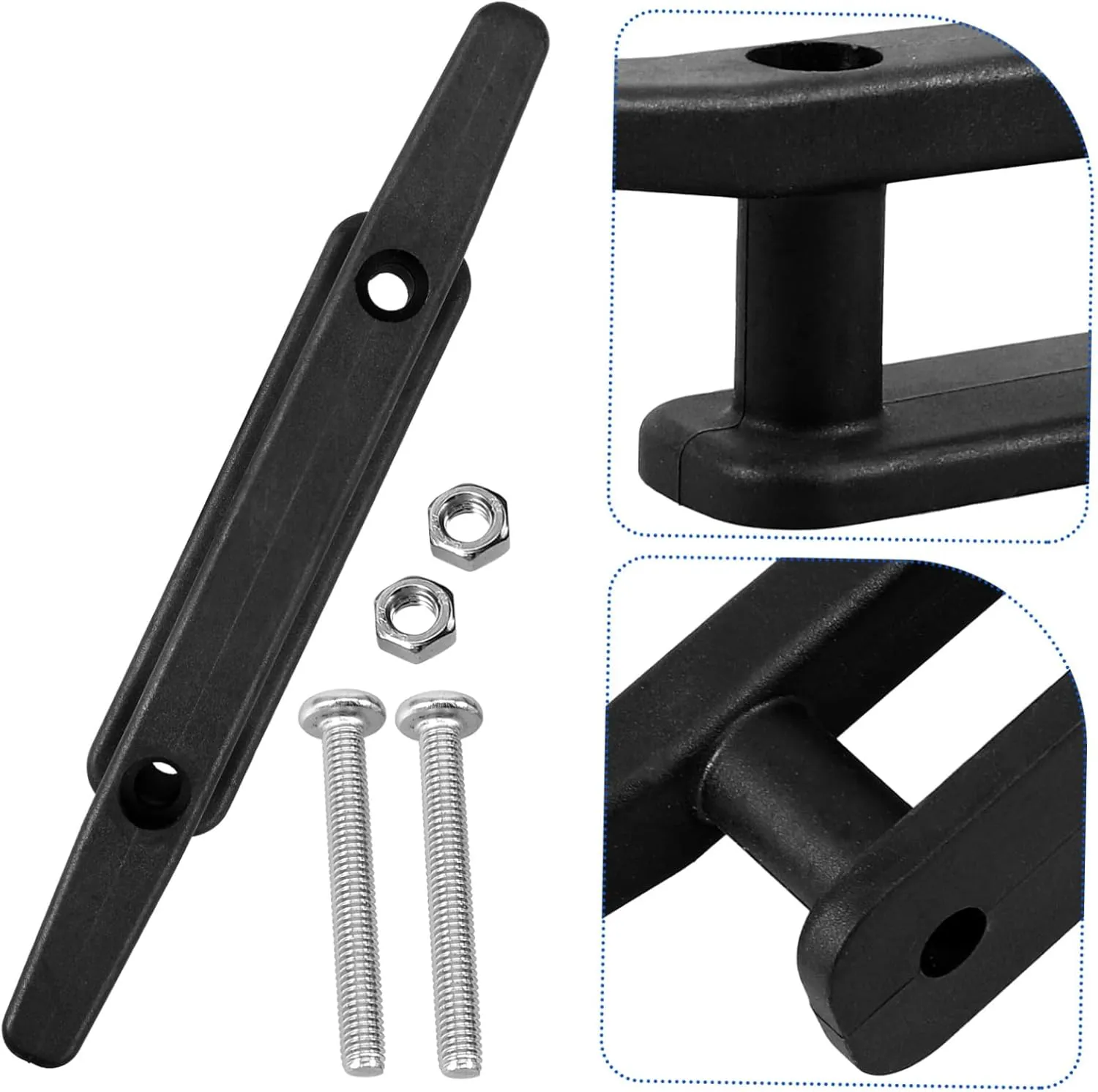 FAVOMOTO Boat Cleat Rope Holder Durable Weatherproof Cleat for Kayaks Yachts Boats Securely Locks Ropes Wear