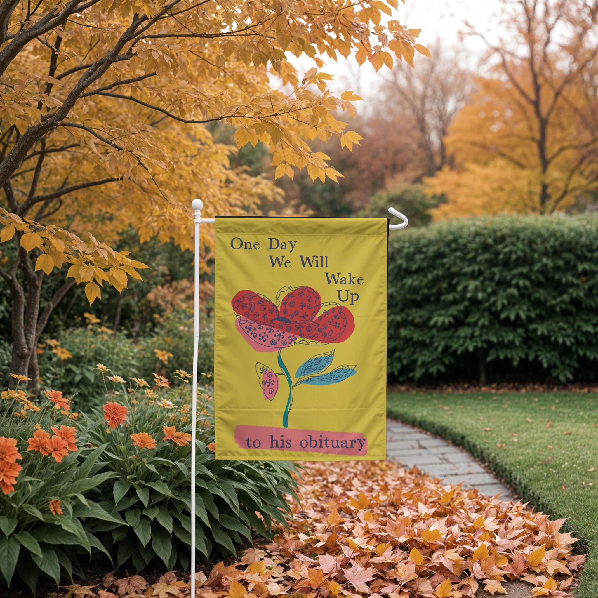 FDT to Fraud-proof His We Will Banner, Obituary decor, Wake liberal patriarchy gift, Day Up Garden feminist Progressive Group discount Trump F  activist Flag, One