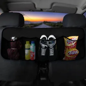 FH Group E-Z Travel Multi-Pocket Trunk Organizer, (BLACK) Universal Fit, Waterproof Large Capacity Hanging Car Organizer Seat Back Protectors Multi-Pocket Car Travel Storage Durable Foldable Storage