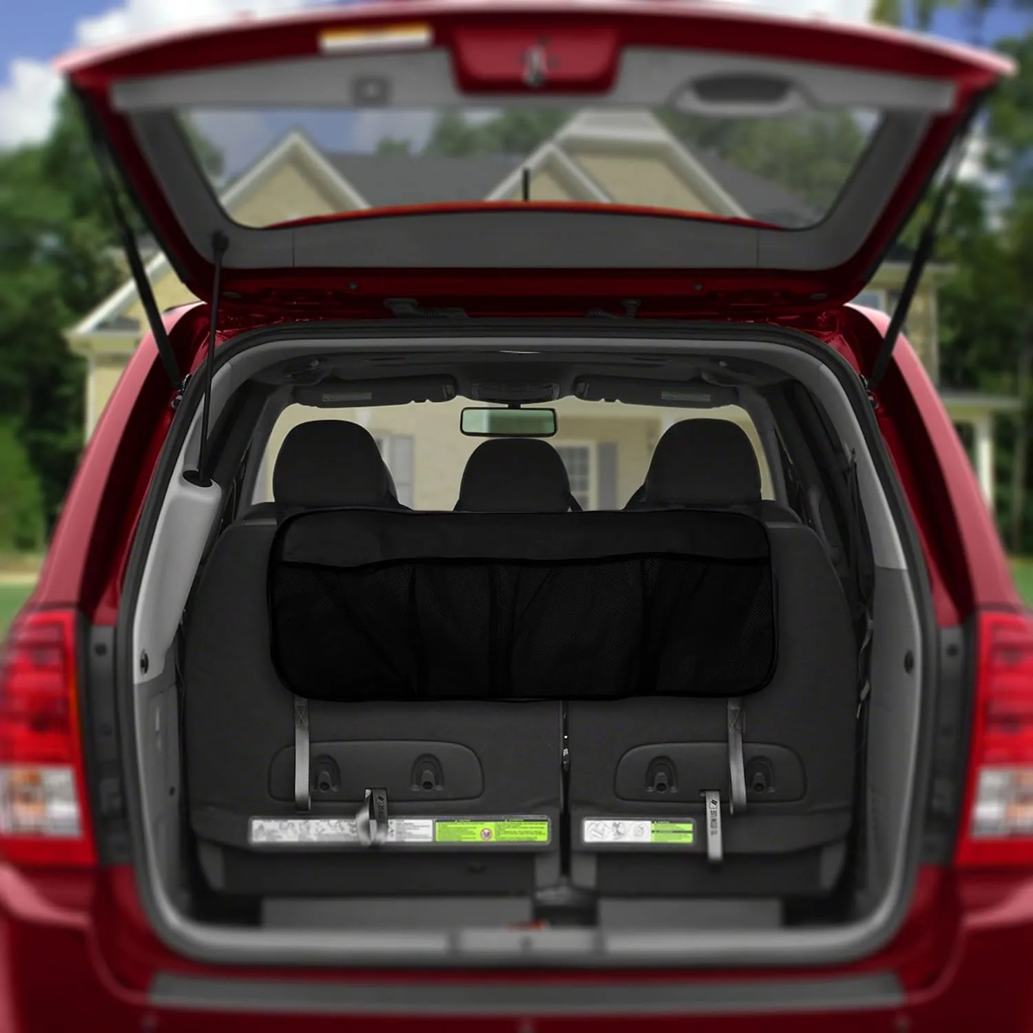 FH Group E-Z Travel Multi-Pocket Trunk Organizer, (BLACK) Universal Fit, Waterproof Large Capacity Hanging Car Organizer Seat Back Protectors Multi-Pocket Car Travel Storage Durable Foldable Storage