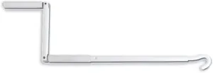 Fiamma Short Crank Handle Awning Pole Silver Modern Travel, Camping Umbrella
