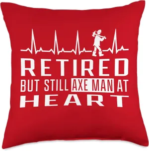 Fire Rescue Axe Fireman Throw Pillow, 18x18, Multicolor