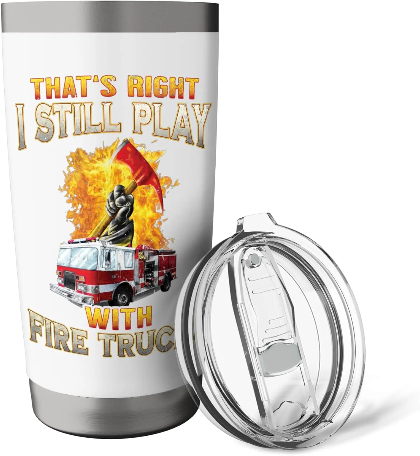 Fire Truck Axe Fire Rescue Fire Department Firefighter Gifts Stainless Steel Insulated Tumbler