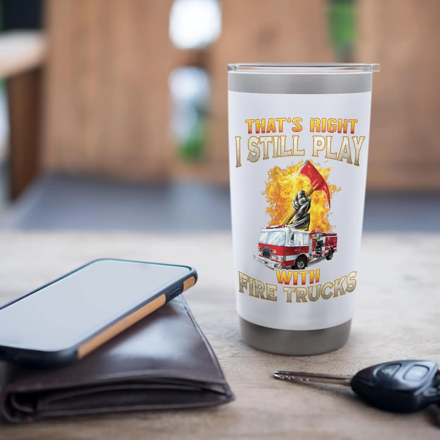 Fire Truck Axe Fire Rescue Fire Department Firefighter Gifts Stainless Steel Insulated Tumbler